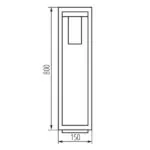 Kanlux 34989 Градинско осветително тяло със сменяем източник на светлина VIMO E27 220V IP44