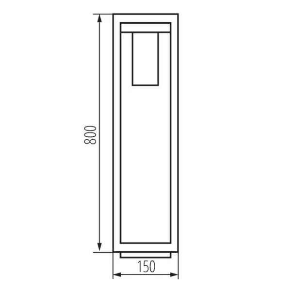 Kanlux 34989 Градинско осветително тяло със сменяем източник на светлина VIMO E27 220V IP44