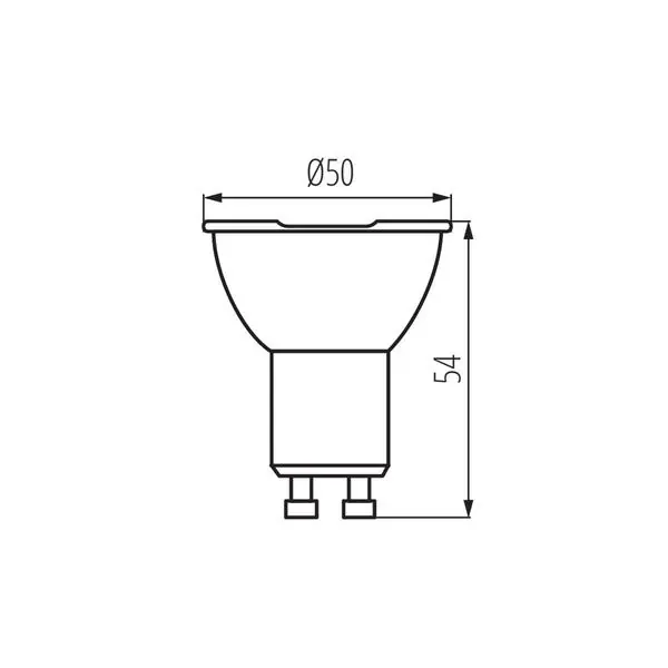 Kanlux 35250 ЛЕД Лампа IQ-LED GU10 220V 4.5W 4000K