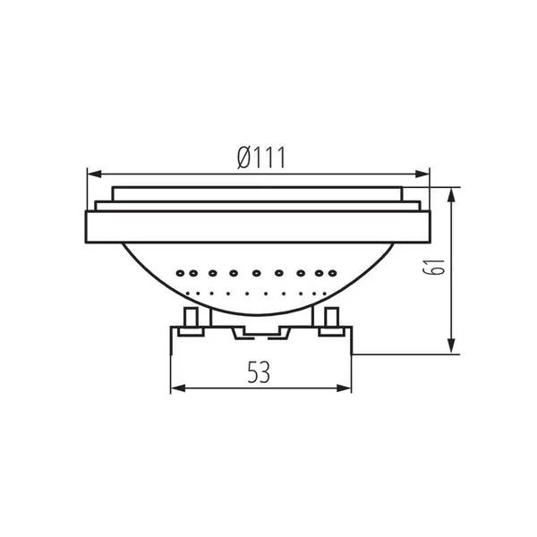 Kanlux 35253 ЛЕД Лампа IQ-LED AR-111 G53 12V 4000K