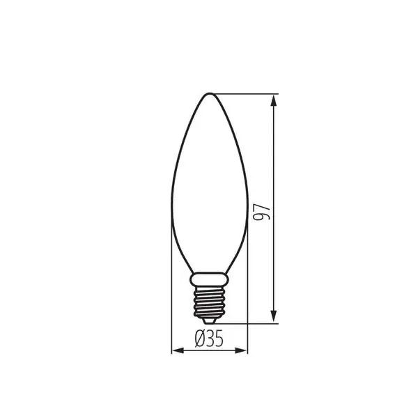 Kanlux 35272 ЛЕД Лампа XLED C35 E14 220V 6W 2700K