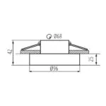 Kanlux 35281 Пръстен на точково осветително тяло ELICEO Gx5.3/GU10 12V IP20