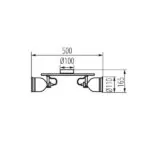 Kanlux 35643 Осветително тяло за стена или таван DERATO E14 220V IP20