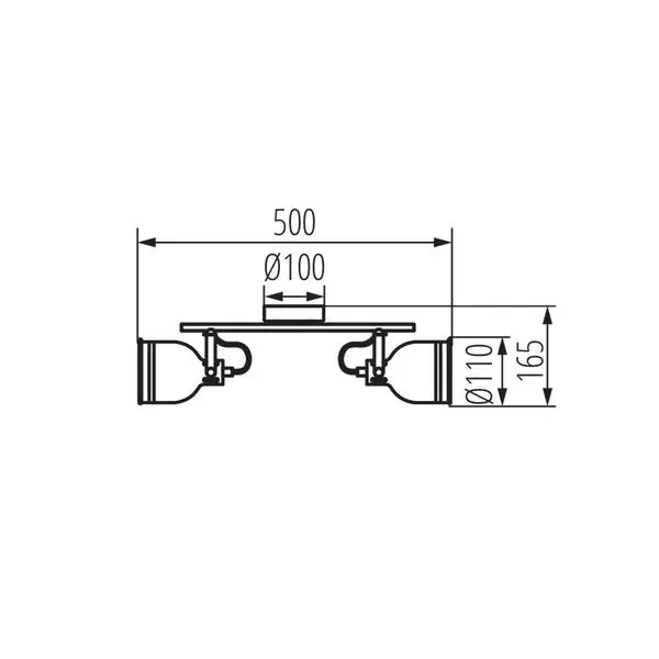Kanlux 35643 Осветително тяло за стена или таван DERATO E14 220V IP20