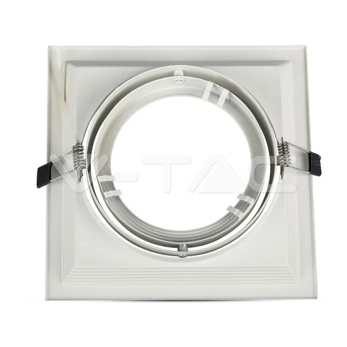 V-TAC VT-35751 1xAR111 Тяло за Вграждане Релеф Бяло Тяло