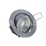 V-TAC VT-3589 GU10 Корпус Луна Кръг Оринтируема Хром