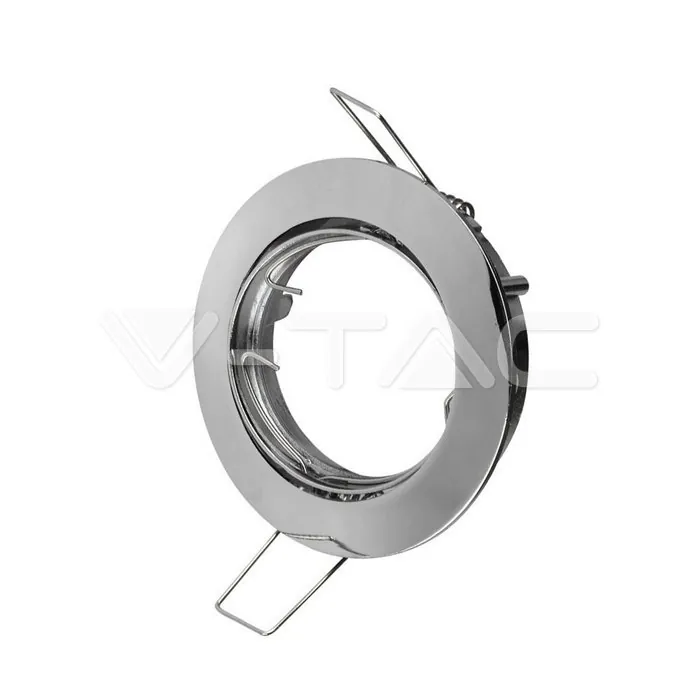 V-TAC VT-3589 GU10 Корпус Луна Кръг Оринтируема Хром