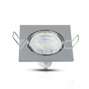 V-TAC VT-3592 GU10 Корпус Луна Квадрат Оринтируема Хром