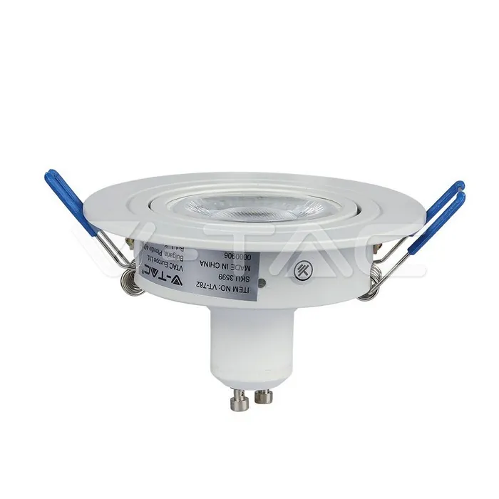 V-TAC VT-3599 1*GU10 Корпус Луна Кръг Бяла
