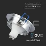V-TAC VT-3600 1*GU10 Корпус Луна Кръг Алуминий