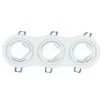 V-TAC VT-3603 3*GU10 Корпус Луна Кръг Бяла