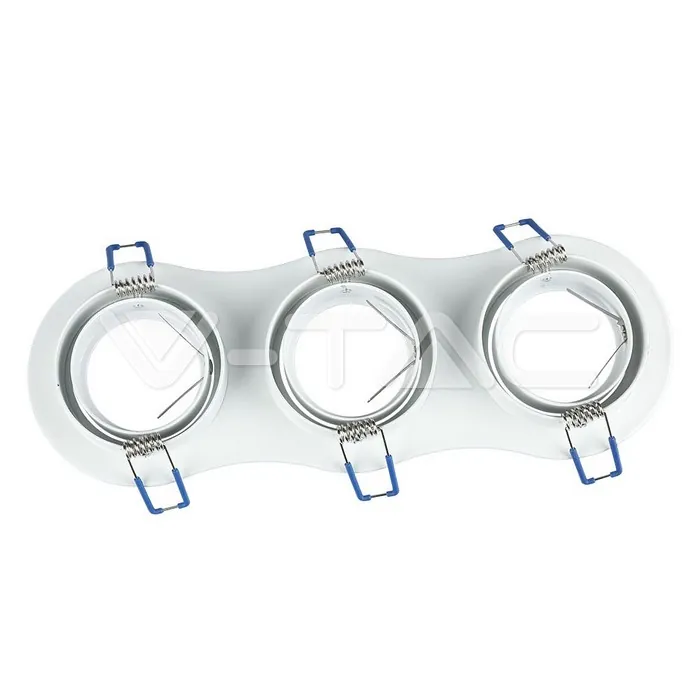 V-TAC VT-3603 3*GU10 Корпус Луна Кръг Бяла