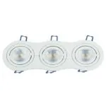 V-TAC VT-3603 3*GU10 Корпус Луна Кръг Бяла