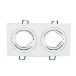 V-TAC VT-3607 2*GU10 Корпус Луна Квадрат Бяла