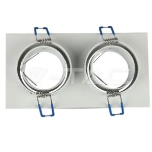 V-TAC VT-3607 2*GU10 Корпус Луна Квадрат Бяла