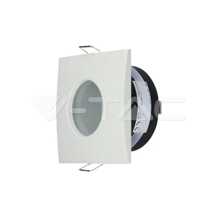 V-TAC VT-3615 GU10 Корпус Луна Квадрат Мат Бяла