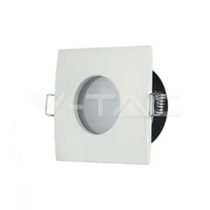 V-TAC VT-3615 GU10 Корпус Луна Квадрат Мат Бяла