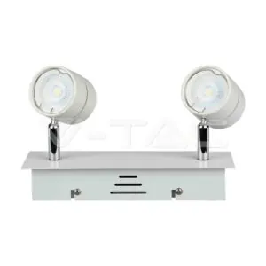 V-TAC VT-3618 2 x GU10 Корпус Луна Релсов Монтаж Бял