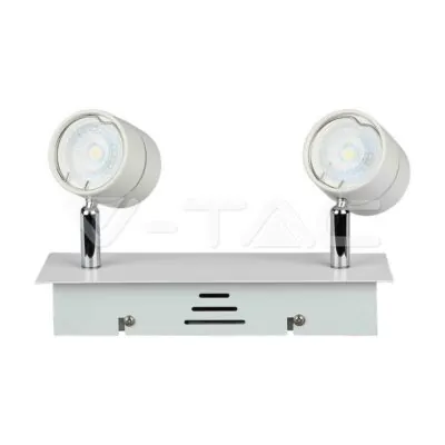 V-TAC VT-3618 2 x GU10 Корпус Луна Релсов Монтаж Бял