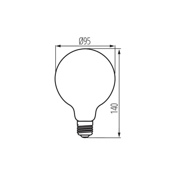Kanlux 36241 ЛЕД Лампа XLED G95 E27 220V 2500K