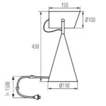 Kanlux 36261 Настолна лампа LARATA E27 220V IP20