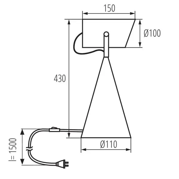 Kanlux 36261 Настолна лампа LARATA E27 220V IP20