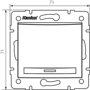 Kanlux 36470 Еднополюсен ключ DOMO
