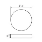 Kanlux 36521 Аксесоар за повърхностен монтаж на лед луна TAVO FRAME