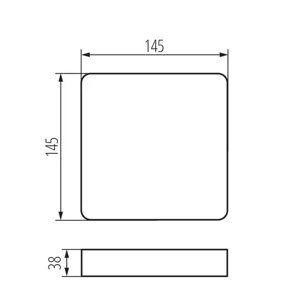 Kanlux 36522 Аксесоар за повърхностен монтаж на лед луна TAVO FRAME