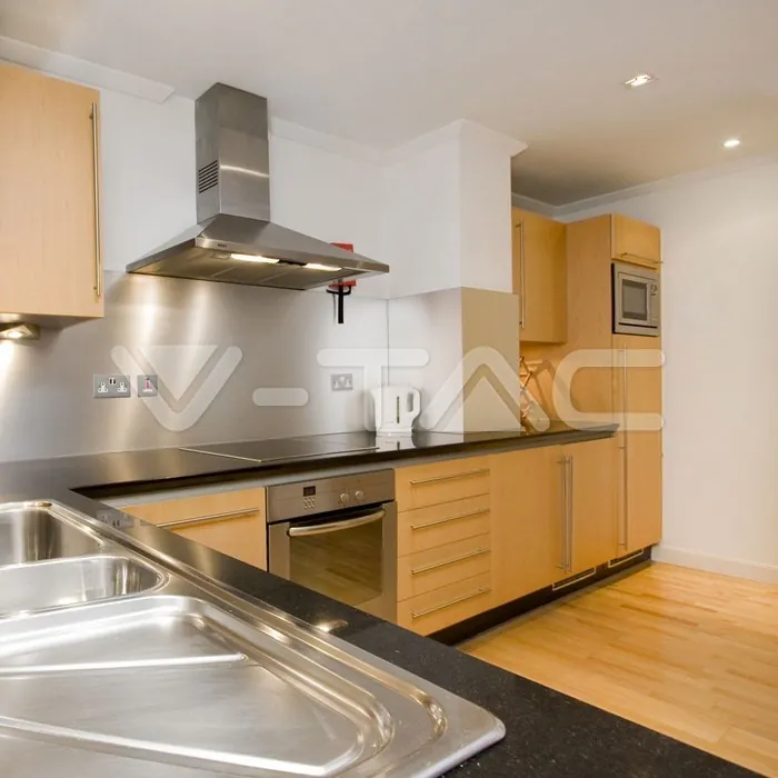 V-TAC VT-3653 GU10 Гипсова Отливка Квадрат Бял