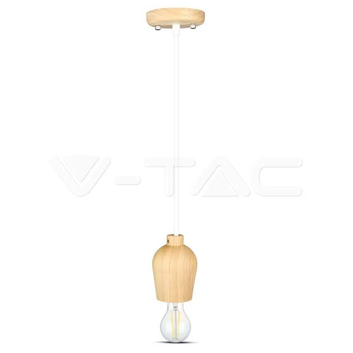 V-TAC VT-3720 Висящ Пендел Бял Кабел