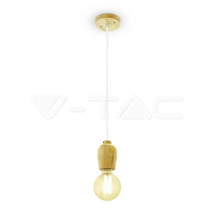 V-TAC VT-3720 Висящ Пендел Бял Кабел