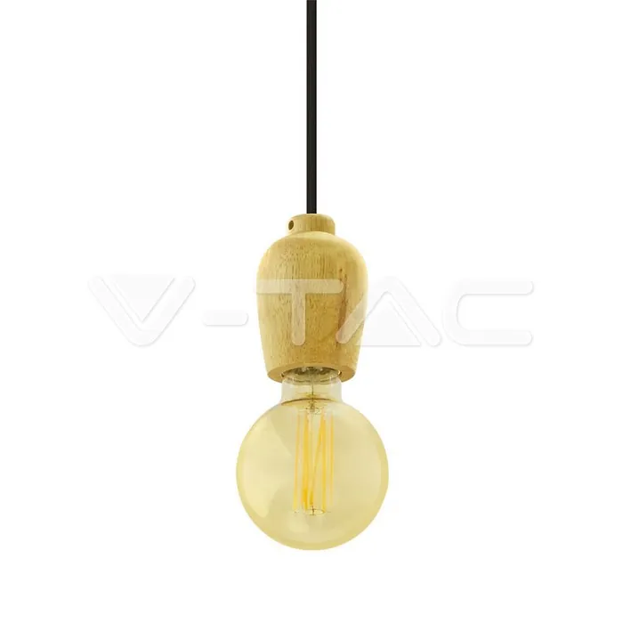 V-TAC VT-3721 Висящ Пендел Черен Кабел