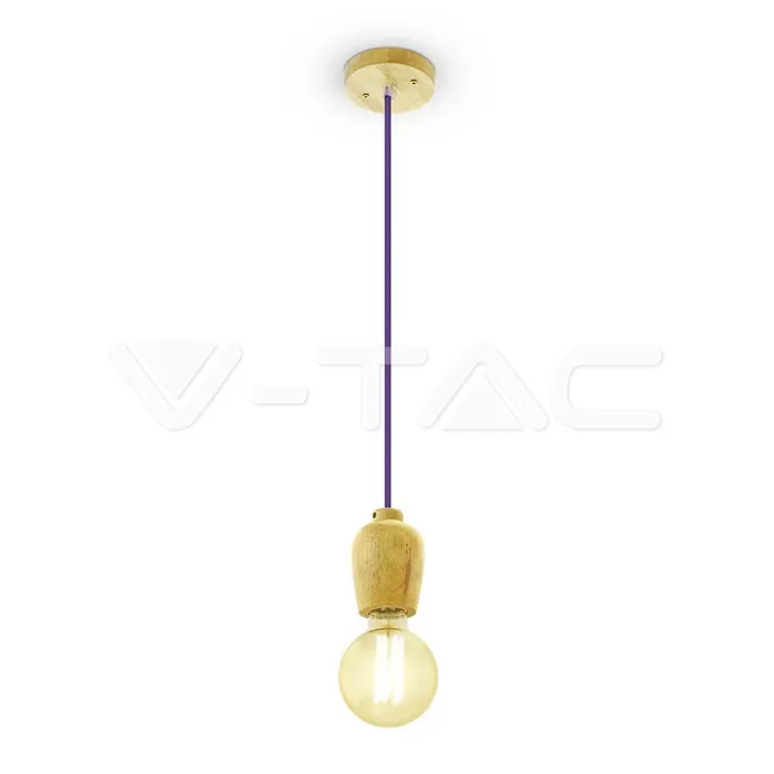 V-TAC VT-3724 Висящ Пендел Лилав Кабел
