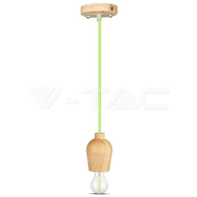 V-TAC VT-3725 Висящ Пендел Зелен Кабел