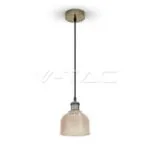 V-TAC VT-3732 Стъклен Пендел Amber Ф145