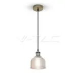 V-TAC VT-3732 Стъклен Пендел Amber Ф145