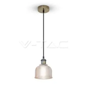 V-TAC VT-3732 Стъклен Пендел Amber Ф145