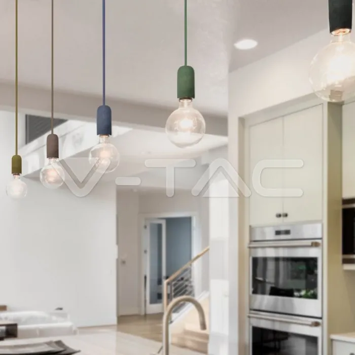 V-TAC VT-3742 Бетонен Пендел Светло Зелен