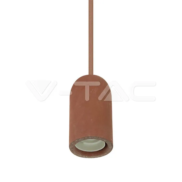 V-TAC VT-3743 Бетонен Пендел Светло Червен