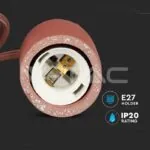 V-TAC VT-3743 Бетонен Пендел Светло Червен