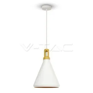 V-TAC VT-3761 Пендел Бяла Шапка Основа Дърво Голям Ф250