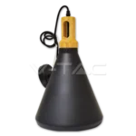 V-TAC VT-3762 Пендел Черна Шапка Основа Дърво Голям Ф250