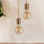 V-TAC VT-3777 Пендел Златен Комплект с Основа