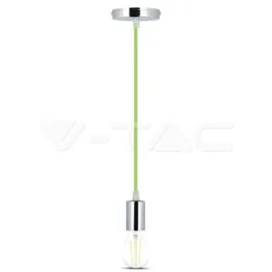 V-TAC VT-3785 Пендел Хромиран Купол Светло Зелен Кабел