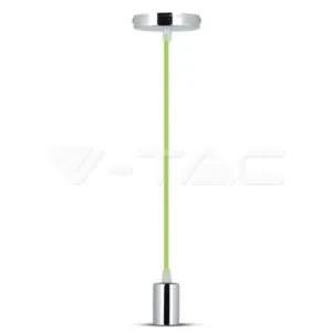 V-TAC VT-3785 Пендел Хромиран Купол Светло Зелен Кабел