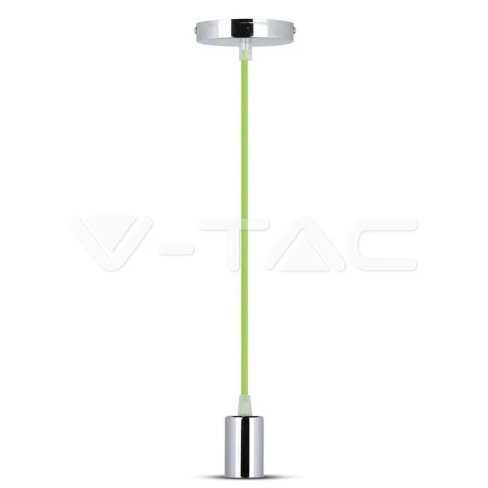 V-TAC VT-3785 Пендел Хромиран Купол Светло Зелен Кабел