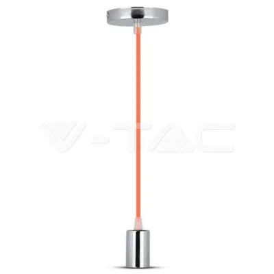 V-TAC VT-3788 Пендел Хромиран Купол Светло Оранжев Кабел