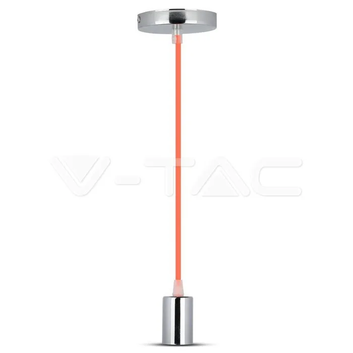 V-TAC VT-3788 Пендел Хромиран Купол Светло Оранжев Кабел