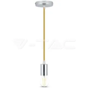 V-TAC VT-3794 Пендел Хромиран Купол Светло Бежов Кабел